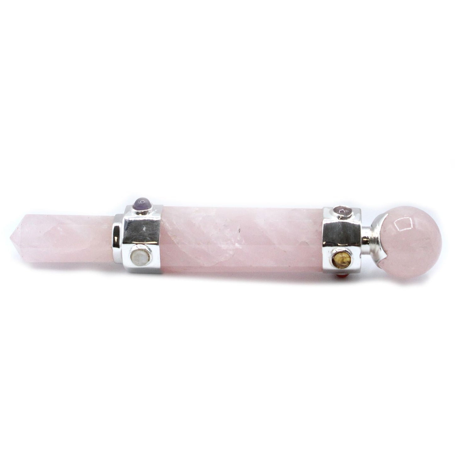 Rose Quartz Hexagonal Crystal Healing Wand