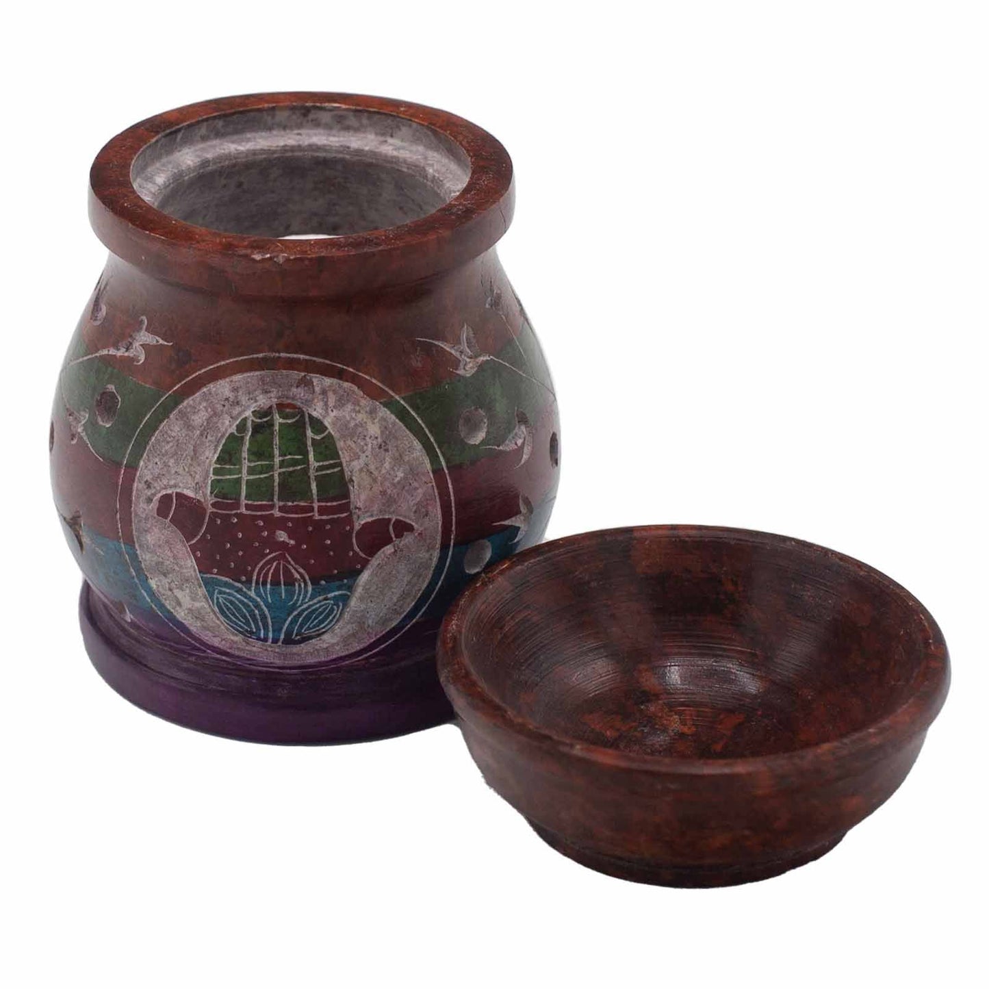 Hamsa Hand Soapstone Oil Burner
