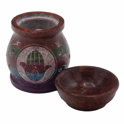 Hamsa Hand Soapstone Oil Burner