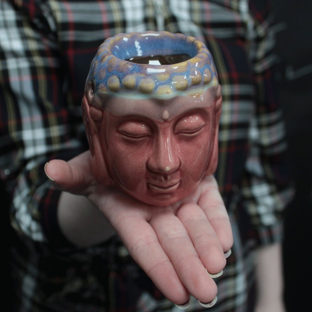 Rose & Teal Buddha Oil Burner
