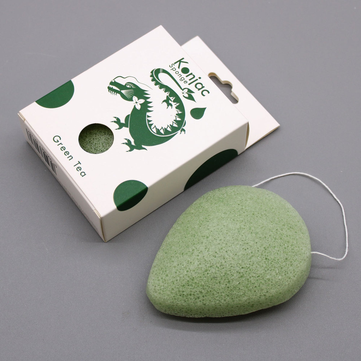 Protective Green Tea Teardrop Konjac Sponge