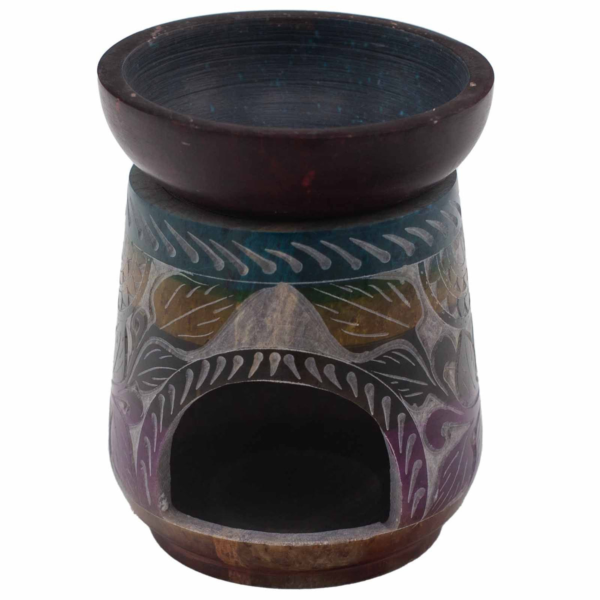 Large Soapstone Elephant Oil Burner