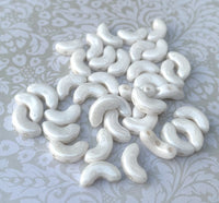 Opaque White Luster Arcos® par Puca® Beads Pack of 40