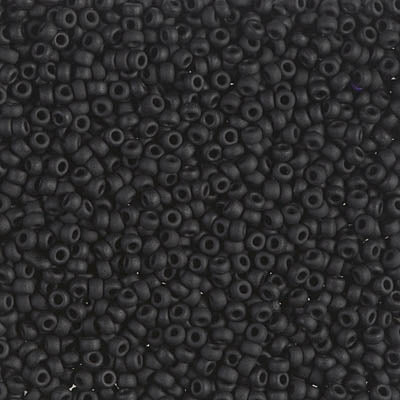 11-9401F Matte Black Miyuki 11/0 Seed Beads 20 grams