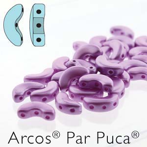 Pastel Lilac Arcos par Puca® Beads Pack of 40