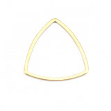 Triangle Connector, Pendant, Beading Ring in Gold Colour Pack of 5