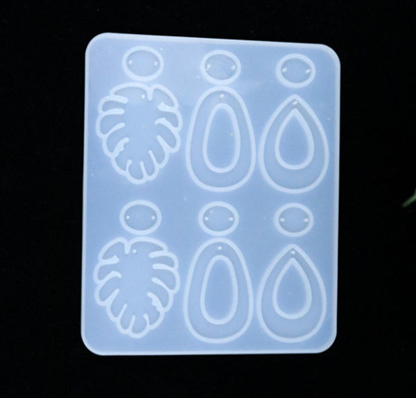 Monstera Earring Components or Pendants Silicone Mould for Resin Casting