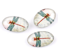 Dragonfly Cabochon 18 x 13 mm Pack of 10