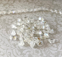 Crystal AB 5mm Pinch Beads Pack of 50 Beads