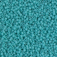 db759  Matte Opaque Turquoise 11/0 Miyuki Delica Beads 10 grams