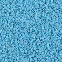 Opaque Light Blue Miyuki 15/0 Delica Beads 7 gm DBS0725