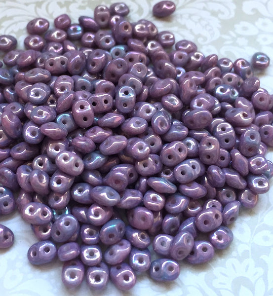 Nebula Chalk Superduo Beads by Matubo Czech Glass 20 grams