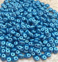 Pastel Turquoise Superduo Beads by Matubo 20 grams