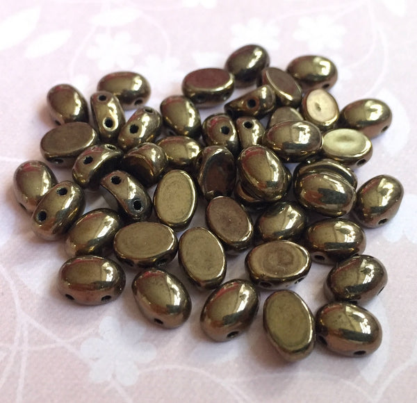 Dark Gold Bronze Samos® par Puca® Beads 10 grams sam23980-14485