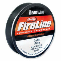 FL06CR50 FireLine 6lb Crystal Beading Thread Size D 50 yds