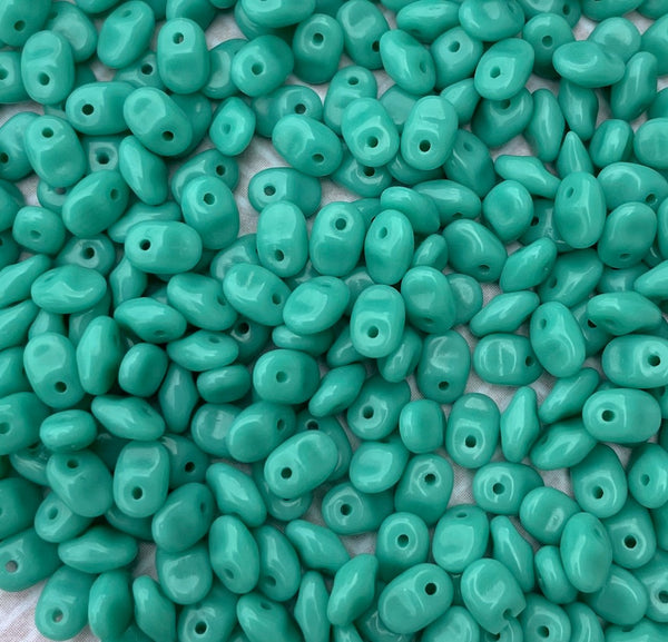 Turquoise Green Superuno Beads Czech Glass 22 grams UN0563130-TB
