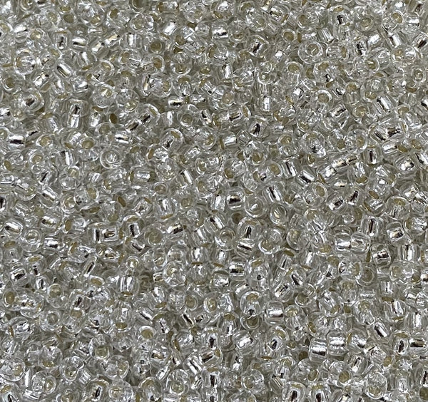 Silver Lined Crystal Toho 8/0 Seed Beads 20 grams colour 21