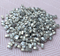 Opaque Smoke Grey Luster Half Tila Miyuki Beads 8 grams TLH1865