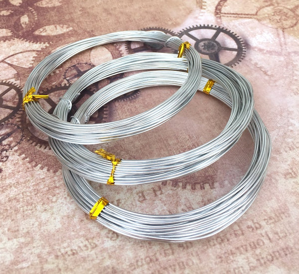 Aluminium Wire 18 gauge Silver 10 meters