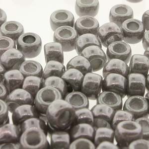 Chalk Jet Lustre Glass Beads Matubo 8/0