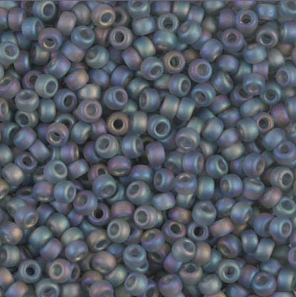 Matte-Transparent-Grey-AB-Miyuki-80-Seed-Beads-20-grams-8-9152FR