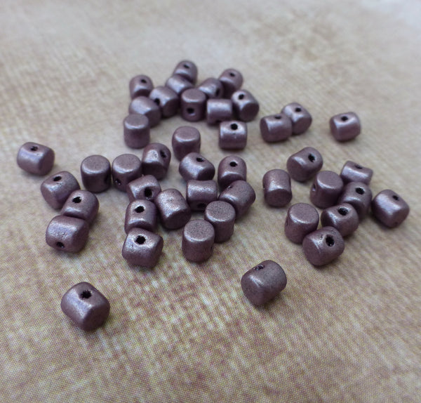 5 grams Minos par Puca® Metallic Mat Dark Plum Beads