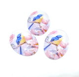 Cabochons with Bird 25x18 mm Pack of 10