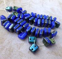 Royal Celsian Chexx 2-hole Beads Czech Glass Beads - 25 Beads