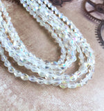 Crystal AB 5mm Pinch Beads Pack of 50 Beads