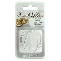 RFWSH 1.1 mm French Wire Silver Colour Gimp Bullion Wire 