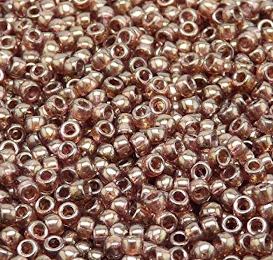 Senegal Brown Violet Glass Beads Matubo 8/0