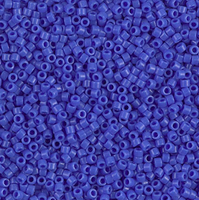 Opaque Cyan Blue Miyuki 11/0 Delica Beads 10 grams DB1138