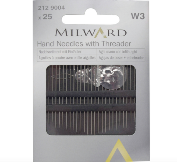 Milward Assorted 25 Hand Needles With Threader