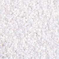 White Pearl AB Miyuki 15/0 Delica Seed Beads 7 gm DBS0202