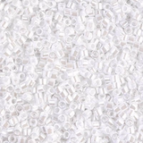 White Pearl Miyuki 10/0 Delica Beads 10 grams DBM0201