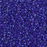Opaque Royal Blue Luster Miyuki 10/0 Delica Beads 10 grams DBM0216