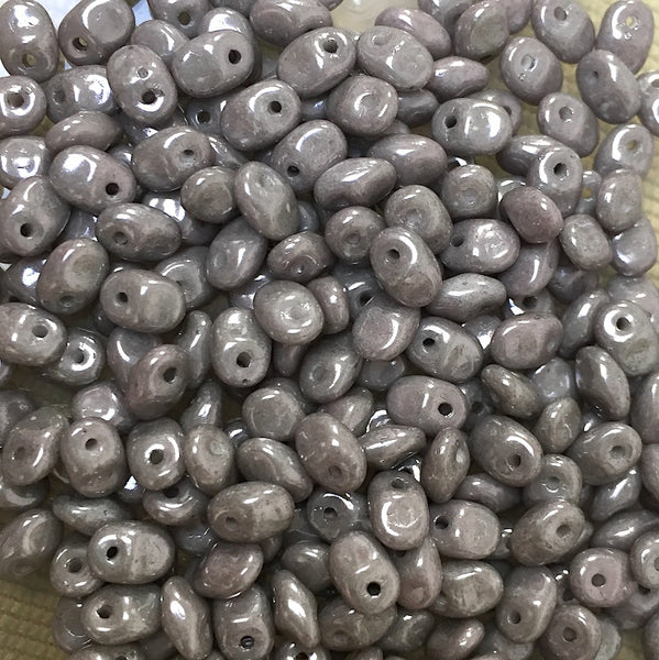 Chalk Jet Luster Superuno Beads Czech Glass 22 grams
