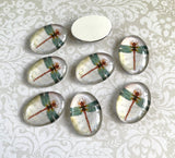 Dragonfly Glass Cabochon 18 x 13 mm Pack of 10