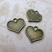 Heart Setting for Resin or Polymer Pack of 20