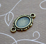 Mini Cabochon Settings Solid Bracelet Connector Pack of 30